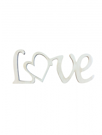 Texte - Litere - Numere - Prescript din lemn - Love- Î*L 3 * 6,8 cm; 5 * 11,3 cm; 9 * 20,5 cm; 19 * 43 cm - HD15