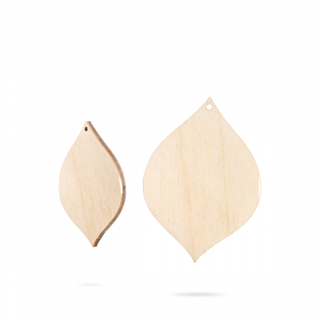 Cercei - Bază bijuterii din lemn - Wood earrings base F 18