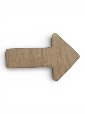 Figurine pt decorat - Săgeată direcțională din lemn, pentru perete – informare și orientare