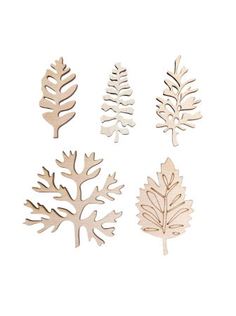 Craft & Hobby - Set Creativ de Toamnă - 5 Frunze Decorative Diferite