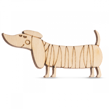 Figurine - Baza lemn câine FG06