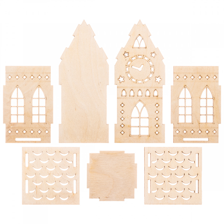 Căsuță de lemn pentru home decor cu led- SC98 [1]