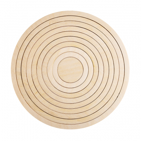 Proiecte DIY - Set de Inele și Disc Central din Lemn pentru Creații Handmade