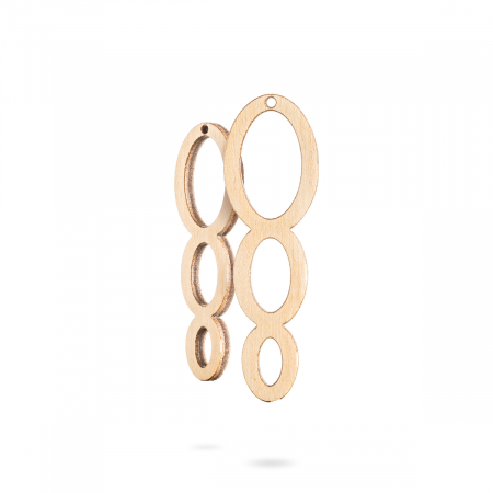 Cercei - Bază bijuterii din lemn - Wood earrings base F 55