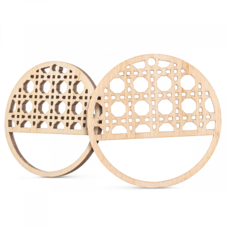 Cercei Macrame - Bază cercei macrame - stil rattan F213