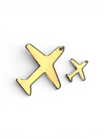 Avion din plexiglas oglindă - accesoriu decorativ modern [1]