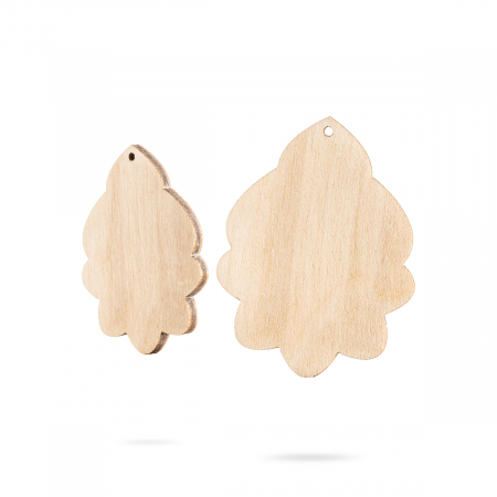 Cercei - Bază bijuterii din lemn - Wood earrings base F 14