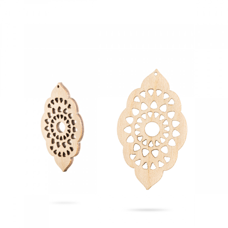 Cercei - Bază bijuterii din lemn - Wood earrings base F 59
