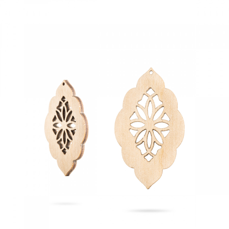 Cercei - Bază bijuterii din lemn - Wood earrings base F 61