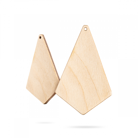 Cercei - Bază bijuterii din lemn - Wood earrings base F 68