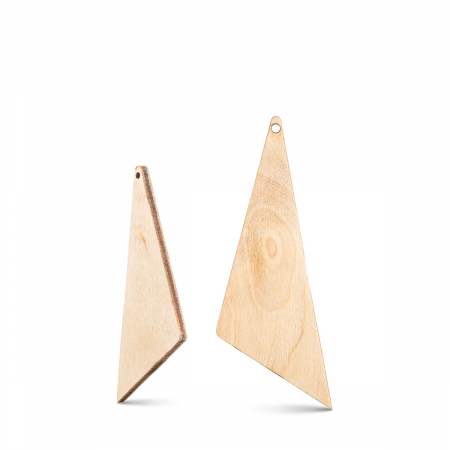 Cercei - Bază bijuterii din lemn - Wood earrings base F 69