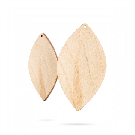 Cercei - Bază bijuterii din lemn - Wood earrings base F 70
