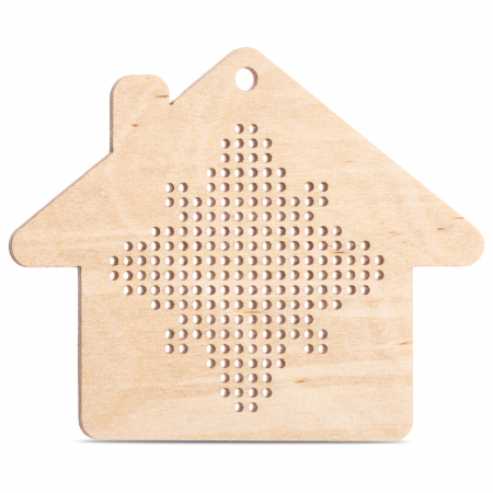 Crăciun - Bază din Lemn pentru Cusut - Ornament de Crăciun -CĂSUȚĂ- CC2