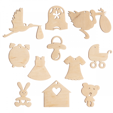 Figurine - Set din lemn pentru bebeluș FG19