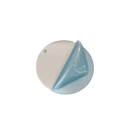 Bază rotundă cu gaură din sticlă, transparent - Ø5-30 cm  PGHD03 [1]