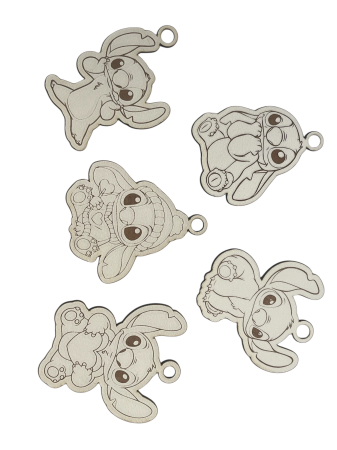 Figurine pt decorat - Figurină Stich din lemn