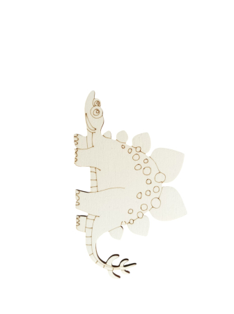 Figurine pt decorat - Figurine din lemn dinozaur pentru pictură - decupate laser, ideale pentru DIY și copii
