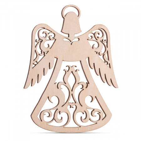 Crăciun - Înger din Lemn ca Ornament de bază a Crăciunuli  - SC70