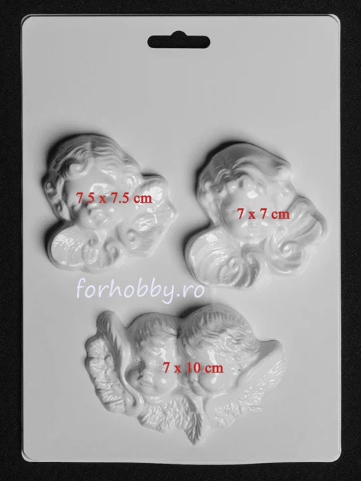 Matriță din plastic înger - pentru turnat figurine din ipsos, beton, praf ceramic și săpun [1]