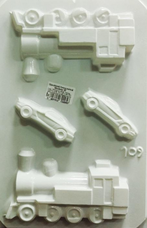 Alte forme - Matriță din plastic – Mijloace de transport 3D – pentru turnat figurine din ipsos, praf ceramic, săpun, piatră lichidă sau beton - Copie