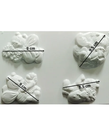 Artă Plastică - Matrita pentru turnat - Albinute, buburuze - Tematică de primăvară