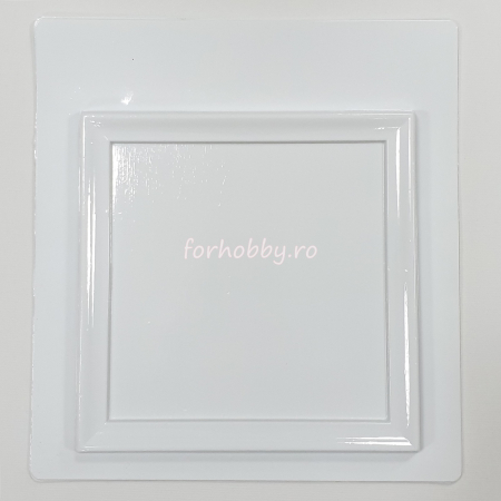 Rame, Decorațiuni - forma-pentru-turnat-ipsos-rama-patrata-16x16cm