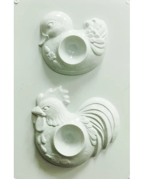 Artă Plastică - Matriță pentru turnat - Suport ouă „Rață și Găină”