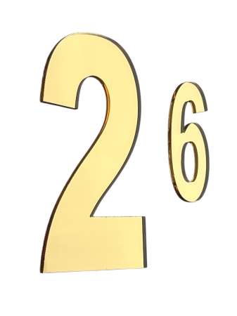 Cake Toppers - Numere Aniversare din Plexiglas – Eleganță, Rafinamemt și Personalizare pentru Momente de Neuitat