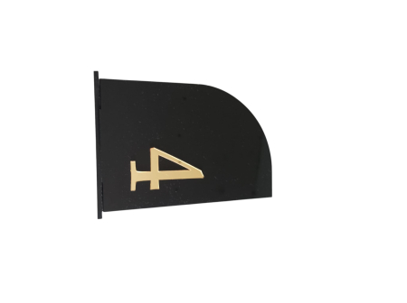 Numere masă plexiglas negru cu auriu oglindă - decor elegant evenimente [1]