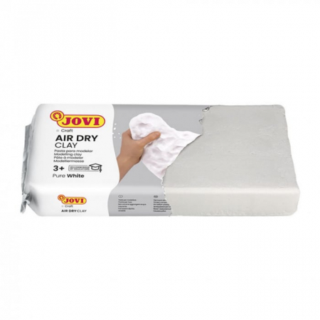 Pastă pentru modelaj JOVI – culoare alb – uscare la aer – 250 g / 500 g / 1 kg – pentru modelaj creativ, școală, hobby, artă [1]