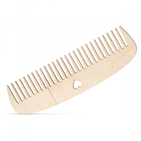 Diverse - Pieptene Blank din Lemn Natural – Bază pentru Personalizare și Proiecte Handmade