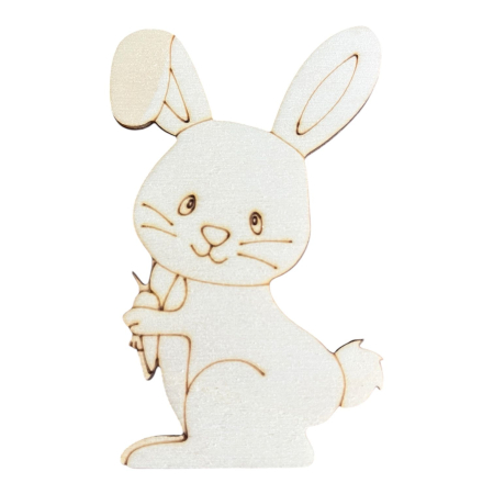 Set Creativ de Pictat din Lemn - Animale din Pădure, 5 Figurine din Lemn, Pensulă și Culori Incluse [4]