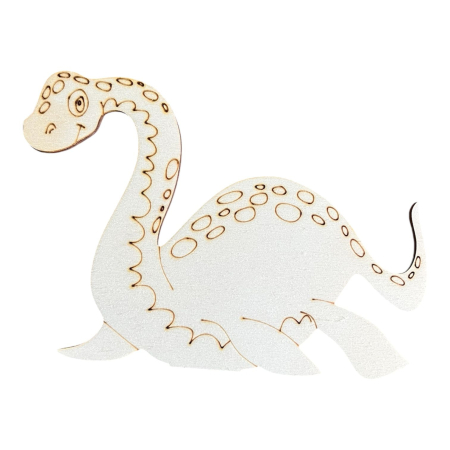 Set Creativ de Pictat Dinozauri din Lemn - 4 Figurine din Lemn (6-12 cm), Culori pe Bază de Apă și Pensulă Incluse [2]