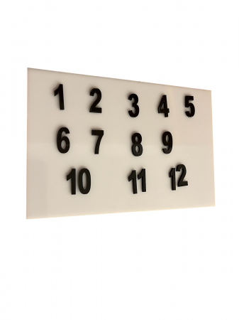 Set numere creare ceas din plexiglass, negru [1]