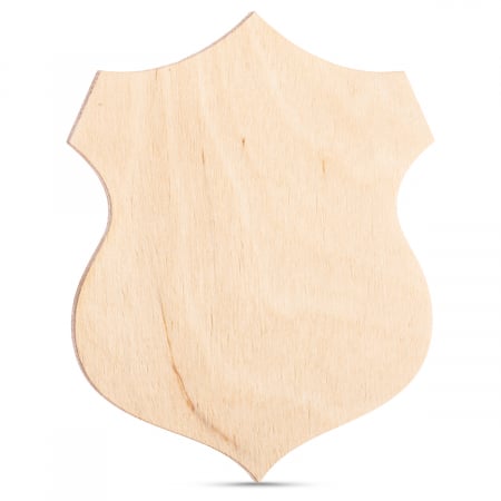 Tăbliță - Plăcuță - Etichetă - Tăbliță scut din lemn natural de calitate – Bază Creativă pentru Personalizare și Decor - TP7
