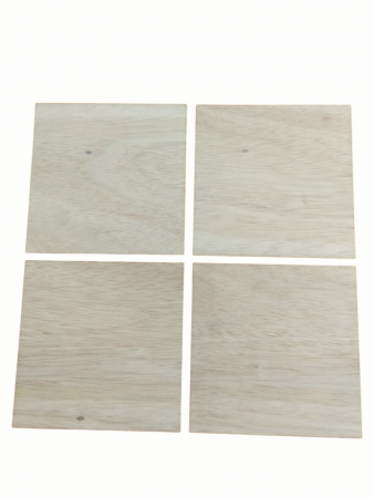 Tăbliță Pătrată din Lemn Natur, Grosime 4 mm – Bază pentru Craft și DIY [2]