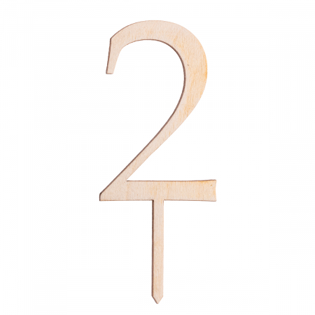 Numere de tort din lemn – Decorul perfect pentru momente speciale - Cake Topper -  0-9 [2]