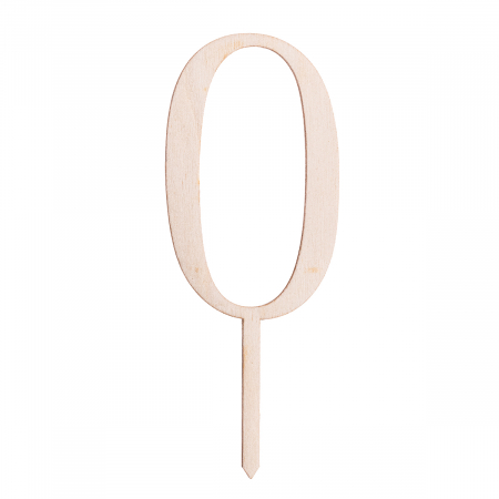 Zile de naștere - Numere de tort din lemn – Decorul perfect pentru momente speciale - Cake Topper -  0-9