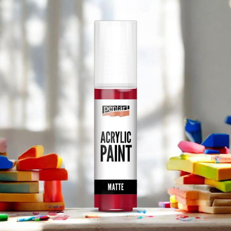 Vopsea acrilică mată 20 ml - acoperire excelentă, uscare rapidă, ideală pentru decor și contur [1]