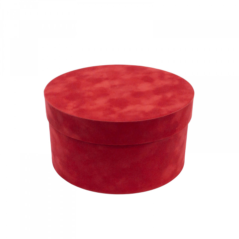 Cutie rotunda catifea rosie [1]