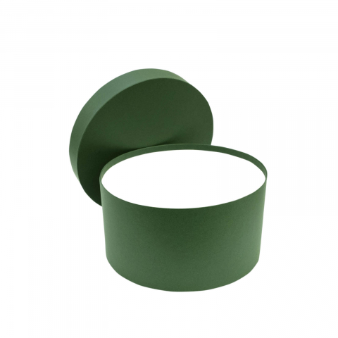 25 x 13.5 cm - Cutie rotunda verde