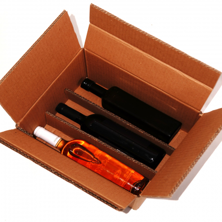 Cutii Din Carton - Cutie din carton pentru transport orizontal 6 sticle vin
