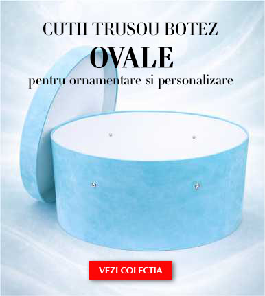 Cutii trusou botez ovale
