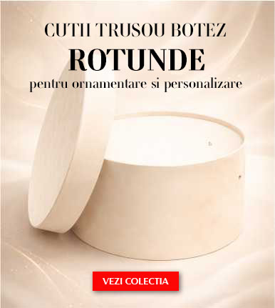 Cutii trusou botez rotunde