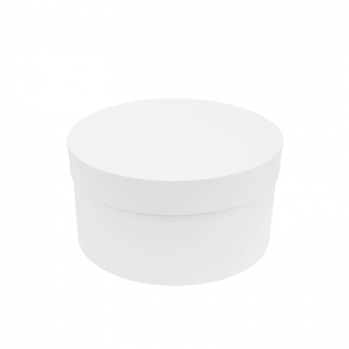 Cutie rotunda hartie alba pentru prima baita [2]