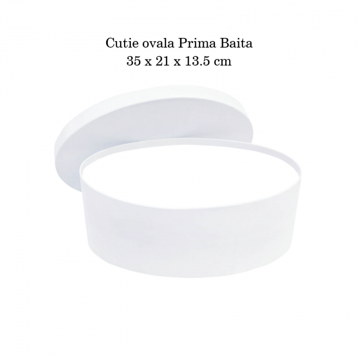 Cutie trusou botez ovala catifea alba [4]