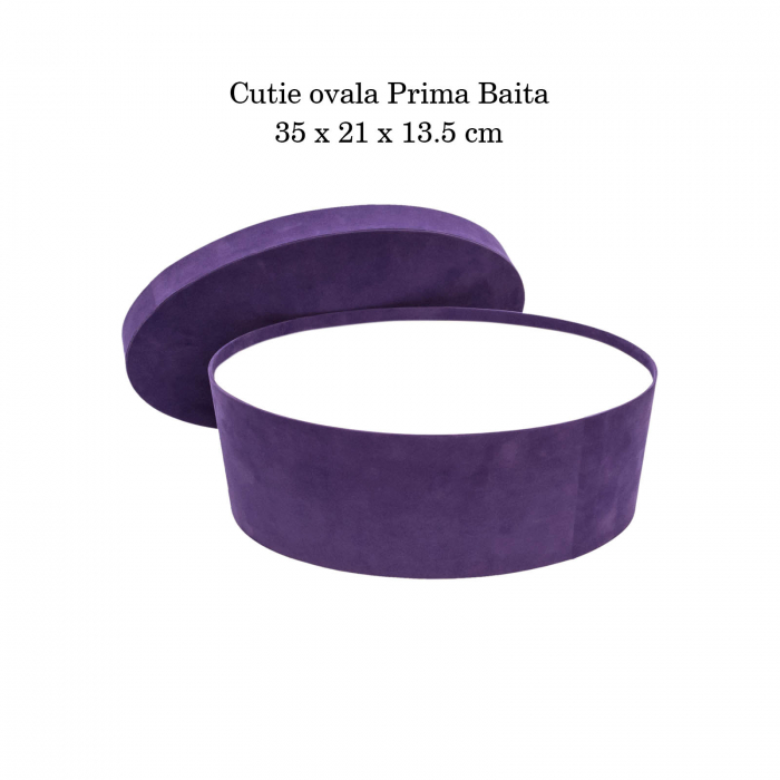 Cutie trusou botez ovala catifea iris [4]