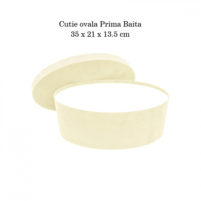 Cutie trusou botez ovala catifea ivory [4]