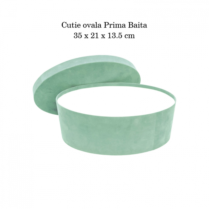 Cutie trusou botez ovala catifea jade [4]