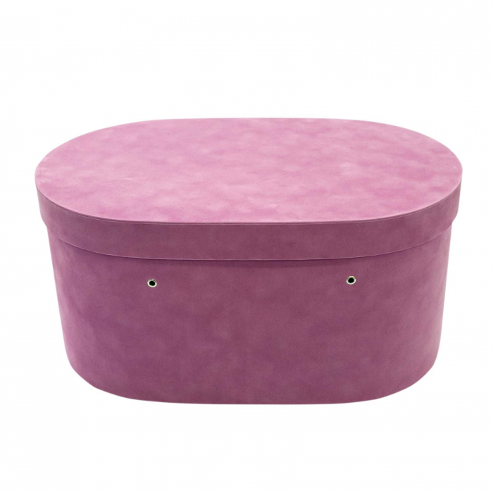 Cutie trusou botez ovala catifea plum [2]